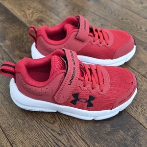 Under Armour Kids' Red Athletic Shoes Boys Size 11